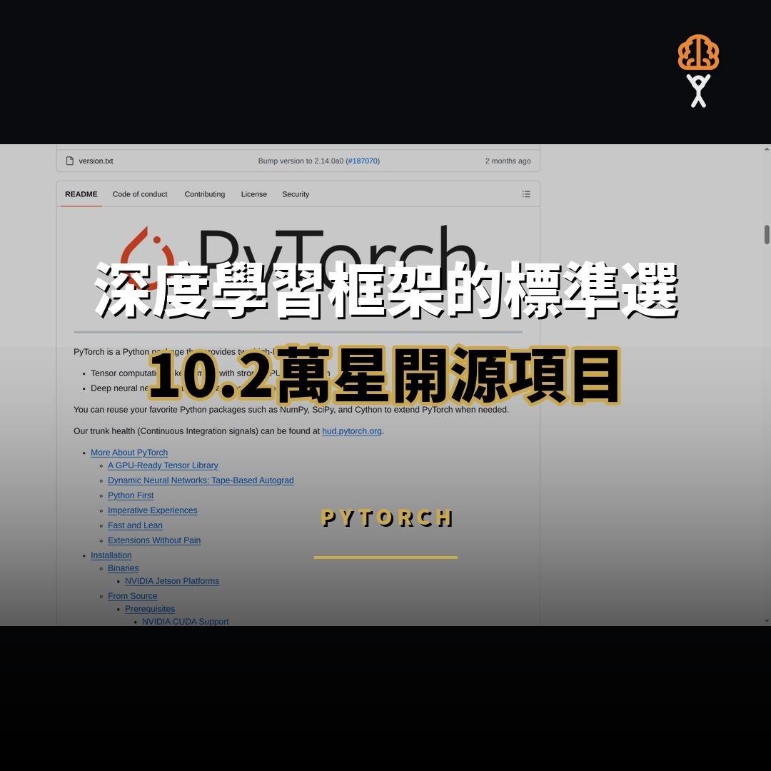 10.2 萬星開源項目：PyTorch — 深度學習框架的標準選擇